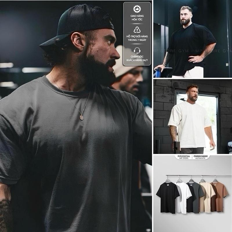 Áo Thun Thể Thao Nam Trơn 260gsm Cotton 100% Form Oversize Local Brand Immortal 2025