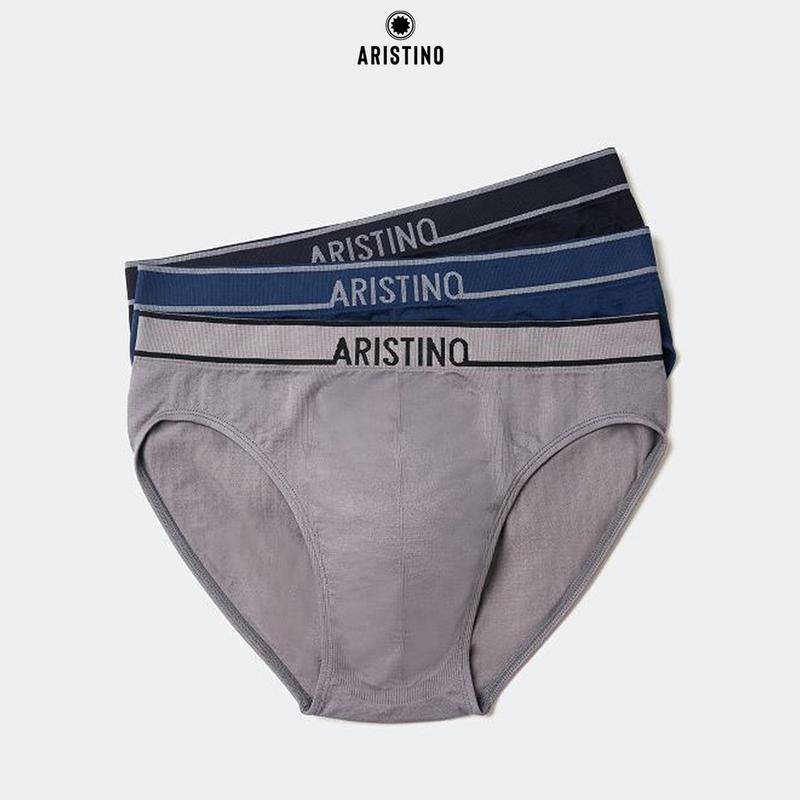 Combo Quần lót nam ARISTINO Công nghệ dệt Seamless Technical KHÔNG ĐƯỜNG MAY Cạp chun co giãn, không lằn bụng ECF08103