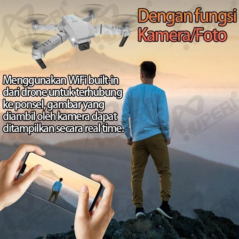 Hot Selling E88 Pro Drone 4K HD Camera Mini Quadcopter WiFi FPV Dron Headless Mode Remote Control E525 Foldable Drone E88 7
