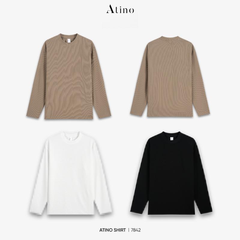 Áo Nỉ ATINO Vải Gân Nổi Chất liệu Chống Nhăn Cao Cấp L.3.7842