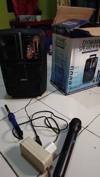 Product Review of Speaker Bluetooth FLECO F-8808 LED 8 Inch Free 2 Mic Wireless Karaoke + Remote - Speaker Karaoke Full Bass FM Radio digital from D**a 0