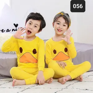 Setelan Piyama Anak Kecil Lengan Panjang / Baju Anak Cowok / Baju Tidur Anak Cewek 056 baju tidur anak perempuan