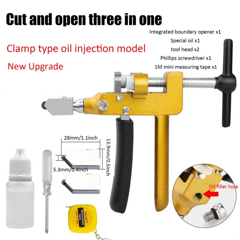Product Introduction of 2 in 1 Portable Handheld Multifunctional Manual Glass Cutter Ceramic Tile Opener Divider Diamond Cutting DIY Home Hand Tools 47
