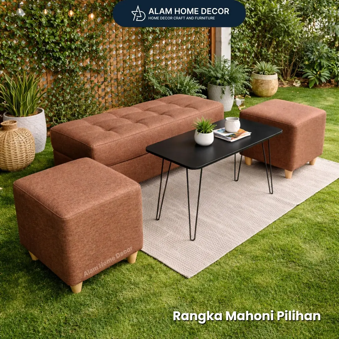 Set Bench 100cm Paket Sofa 4 item cocok untuk Ruang Tamu Minimalis Furniture