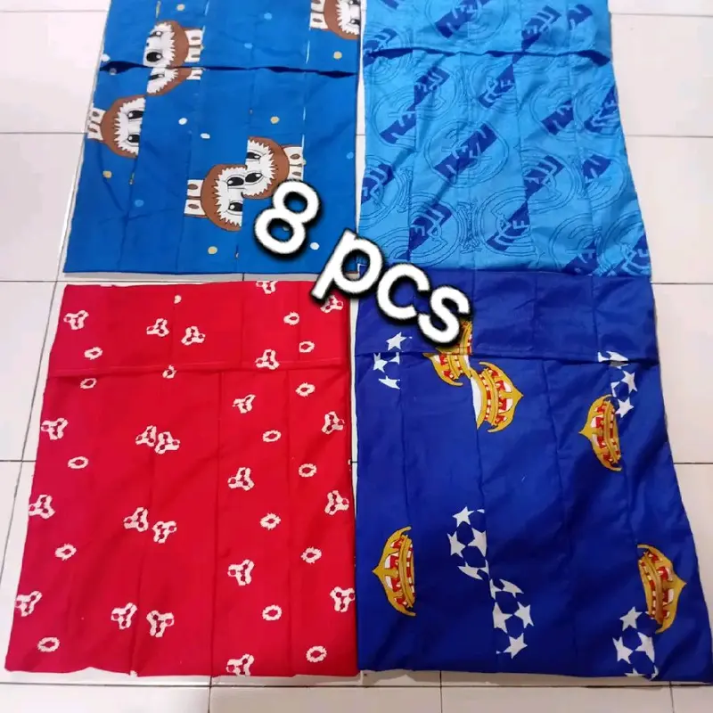 Sarung bantal sambung warna/motif random katun disperse hemat 21rban dapat 8pcs 0