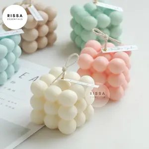 [RISSA] Lilin Kubus Scented Cube Wax Prop Foto Layout Aesthetic Souvenir Hadiah Props Foto Studio Lilin Lucu Aroma Wangi Rissa Essentials