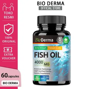 Fish Oil, dukung kesehatan jantung, tingkatkan fungsi otak, hasil maksimal 60 kapsul