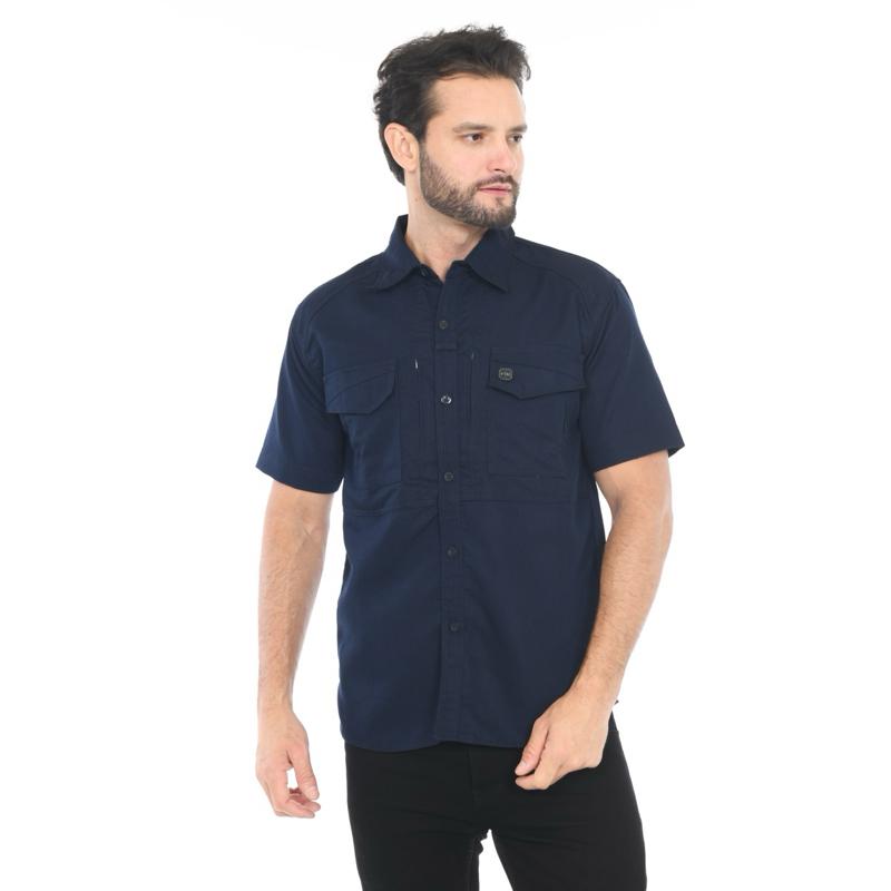 VICTO Kemeja V-Tac Lengan Pendek Workshirt