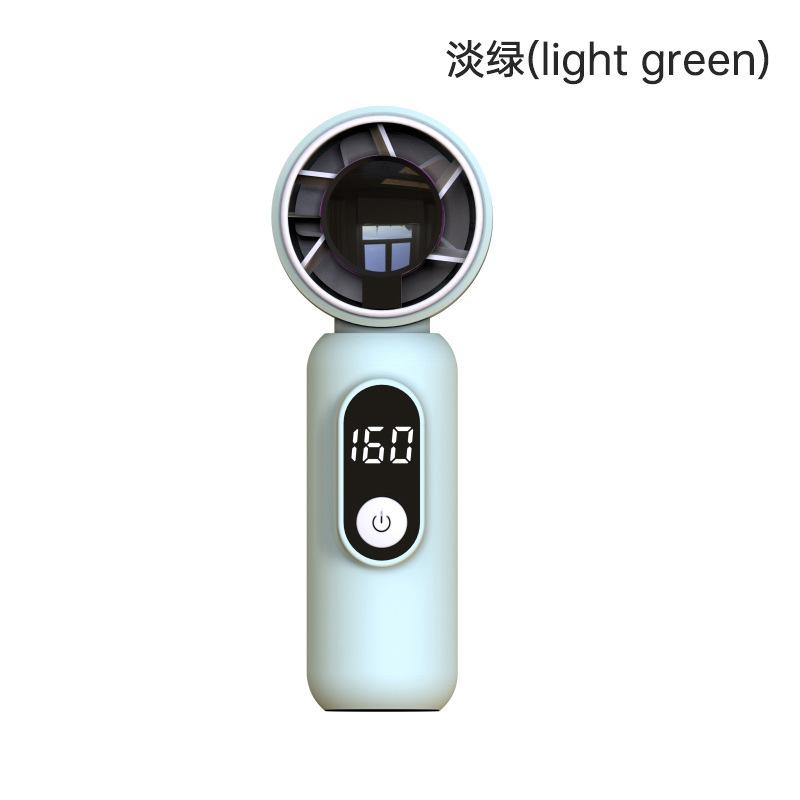 Kipas Tangan Mini Portabel USB Isi Ulang Layar Digital Kecepatan Tinggi | Mini Portable Handheld Fan USB Rechargeable Digital Display High Speed