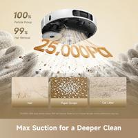 Gambar Dreame D30 Ultra CE Robot Vacuum 25000Pa Suction Power | Pathfinder Technology | Auto Mop Lifting Smart Carpet Cleaning | Auto Mop Self Cleaning & 50°C Hot Air Drying | 20mm Threshold Crossing D30Ultra CE Vakum Pembersih Lantai & Debu Sapu Pel - Black dari HangOn Official Store Kota Tangerang 4 Tokopedia