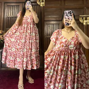 home dress kain sangat bagus nyaman di pakai tidak panas