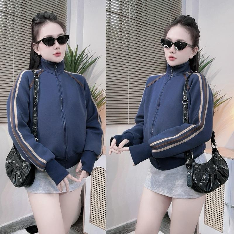 [HF new] Áo Khoác Cổ Trụ Pc Cotton Xịn Full 6 Túi, Dày Mềm, 1 Cỡ, Thời Trang Và Chống Nắng