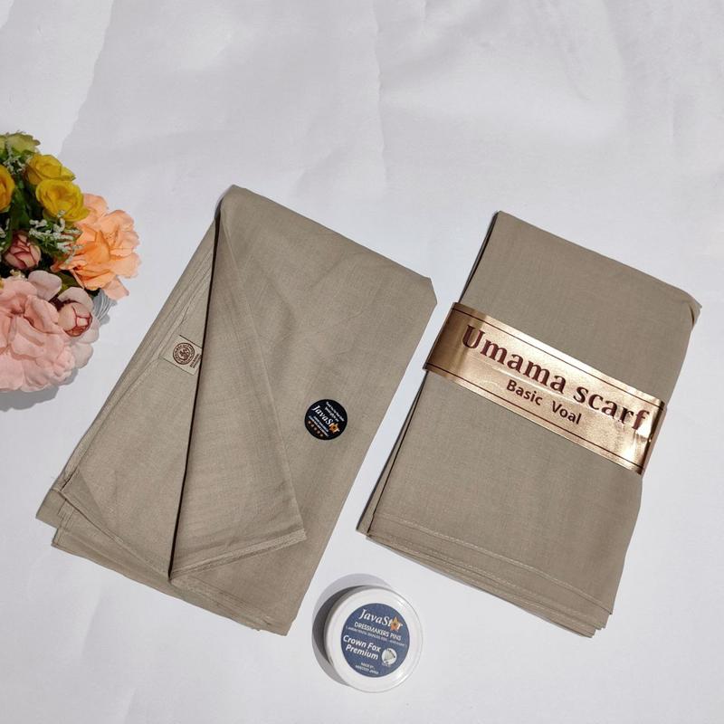 Product Introduction of Umama Basic Voal jilbab segi empat 110x110cm Hijab seragam polos bisa GROSIR katun lembut Nyaman Sekolah Muslim kerudung Square 8