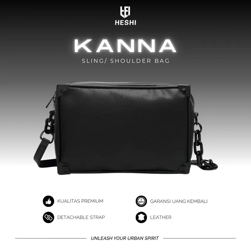 TAS SELEMPANG PRIA PU LEATHER SOFT - SL12 Slingbag 0