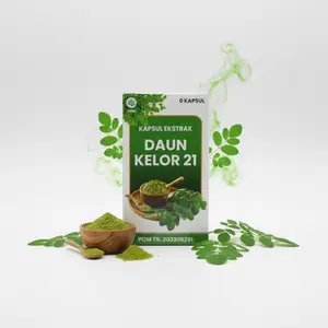 Kapsul daun kelor moringa suplement diabetes kolesterol tulang sendi