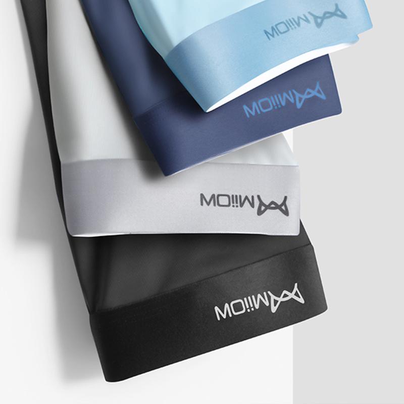 Quần Lót Boxer Nam, Bộ 4 Chiếc, Chất Liệu Lụa Lạnh Kháng Khuẩn, Có Cỡ L-5XL, MW030, Quần Đùi Trong