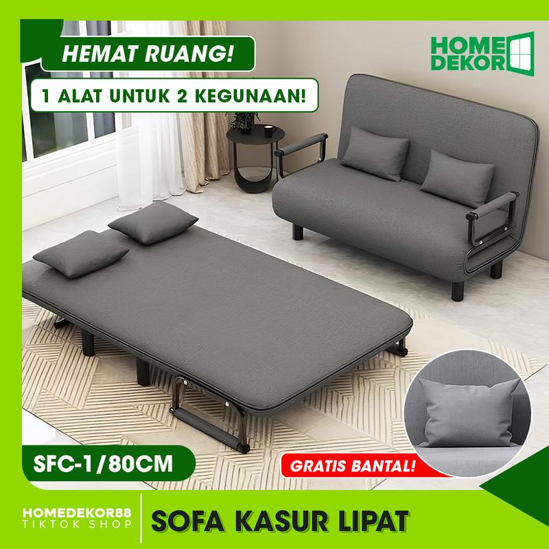 Product Introduction of HOMEDEKOR Sofa Kasur Lipat Yang Praktis Dan Nyaman Untuk Tidur Duduk 2
