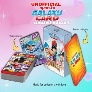 UNOFFICIAL KARTU/KAD PEK FUSION & PEK FIESTA BOBOIBOY MONSTA GALAXY CARD (MGC) PREMIUM 25 SHEET