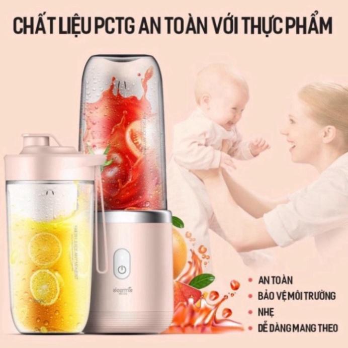 Máy Xay Sinh Tố Cầm Tay Mini , Máy Xay Mini Đa Năng Sạc Pin Tích Điện Juicing…