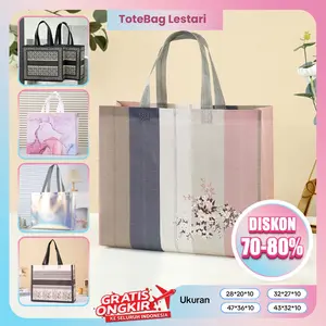 Totebag Wanita - Tas Belanja - Tas Spunbond - Tas Jinjing - Totebag - Tas Jinjing Wanita - Tas Hampers - Tas Murah - Tas Souvenir - Goodie Bag - Paperbag - Kantong Belanja - Souvenir - Tas kado - Tas Wanita - Spunbond - Kantong Belanja - Tas-Produk Juara