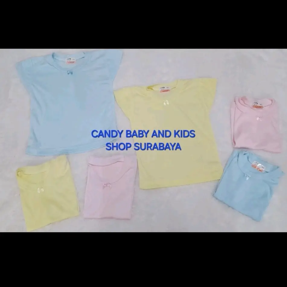 Oblong Vienna isi 3 Singlet Bayi Anak Setali Sayap Warna Gulon Katun Lembut SNI 1 set S M L XL XXL Cewek Cowok