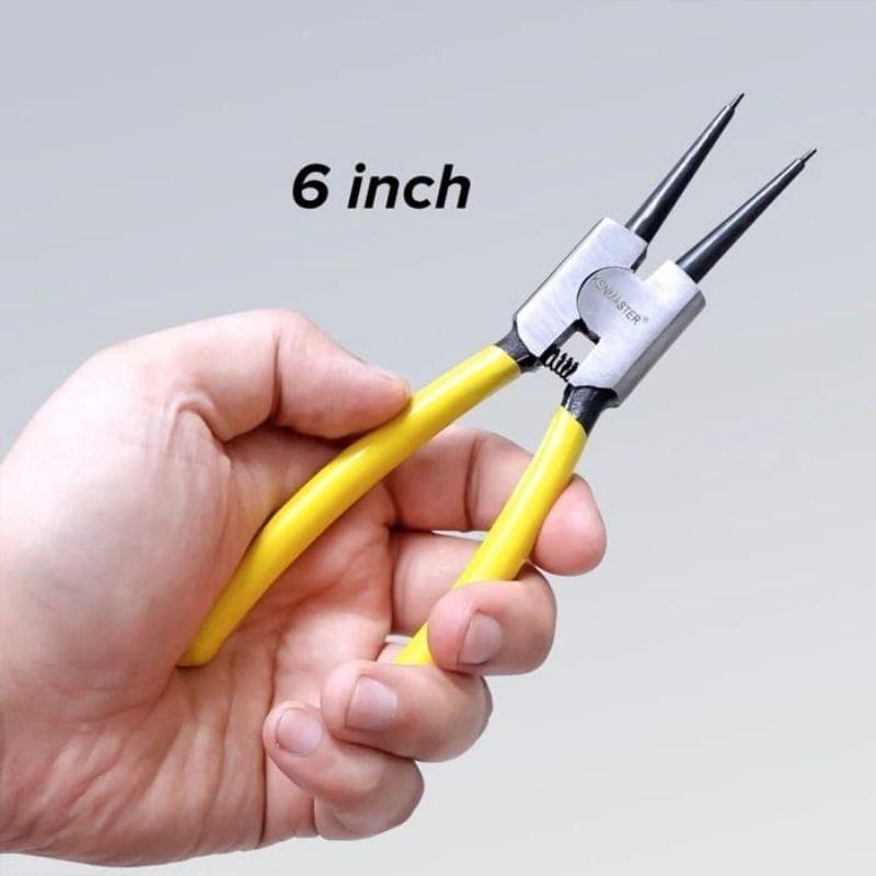 Tang Snap Ring 6 inch Original Kenmaster Tang Circlip Lurus Tekan Buka (STE) 3