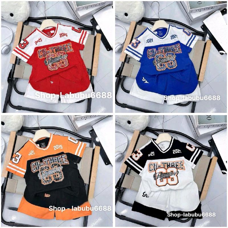 Sét 4 bộ Thể Thao cho bé đủ size 8-40kg chất thun lạnh thái mềm mịn mát mặc dễ chịu thoáng mát,hình in 6D không bong tróc