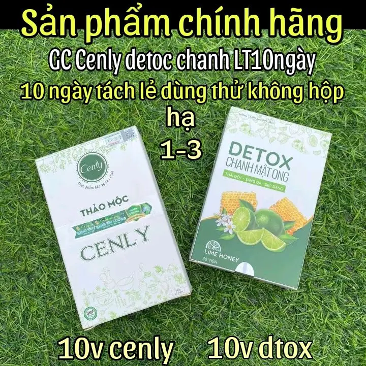 THẢO DƯỢC CENLY  10vcenly-10vchanh mật ong ( tách lẻ từ hộp 30v) - Thực phẩm bổ sung chăm sóc sắc đẹp glutathione, Thực phẩm bổ sung vitamin C
