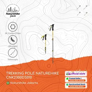 TREKKING POLE ULTRALIGHT HIKING CAMPING CARBON NATUREHIKE CNK2300DS010