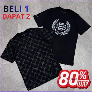 [ BELI 1 DAPAT 2 ] Promo Terbatas Beli 1 dapat 2 COMBO kaos Cotton Combed 24s High Quality