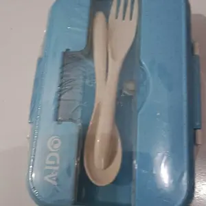 URBIQUE - Lunch Box Set Kotak Makan Bekal 1L Free sendok garpu set 31003 NO BOX