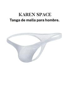Tanga para hombre de 1 pieza, cómoda y transpirable con tela de malla, estilo bikini, para deportes y fitness