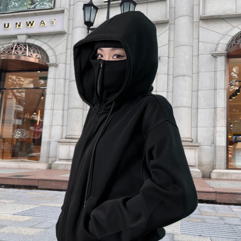 [Chính hãng] Áo Hoodie Chống Nắng Full Face Aonhalam, Chất Liệu Nỉ Hàn Thoáng Mát Mềm Mịn