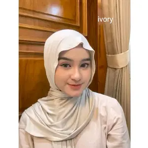 hijab pashmina viscose  rayon tencel original free( pouch)