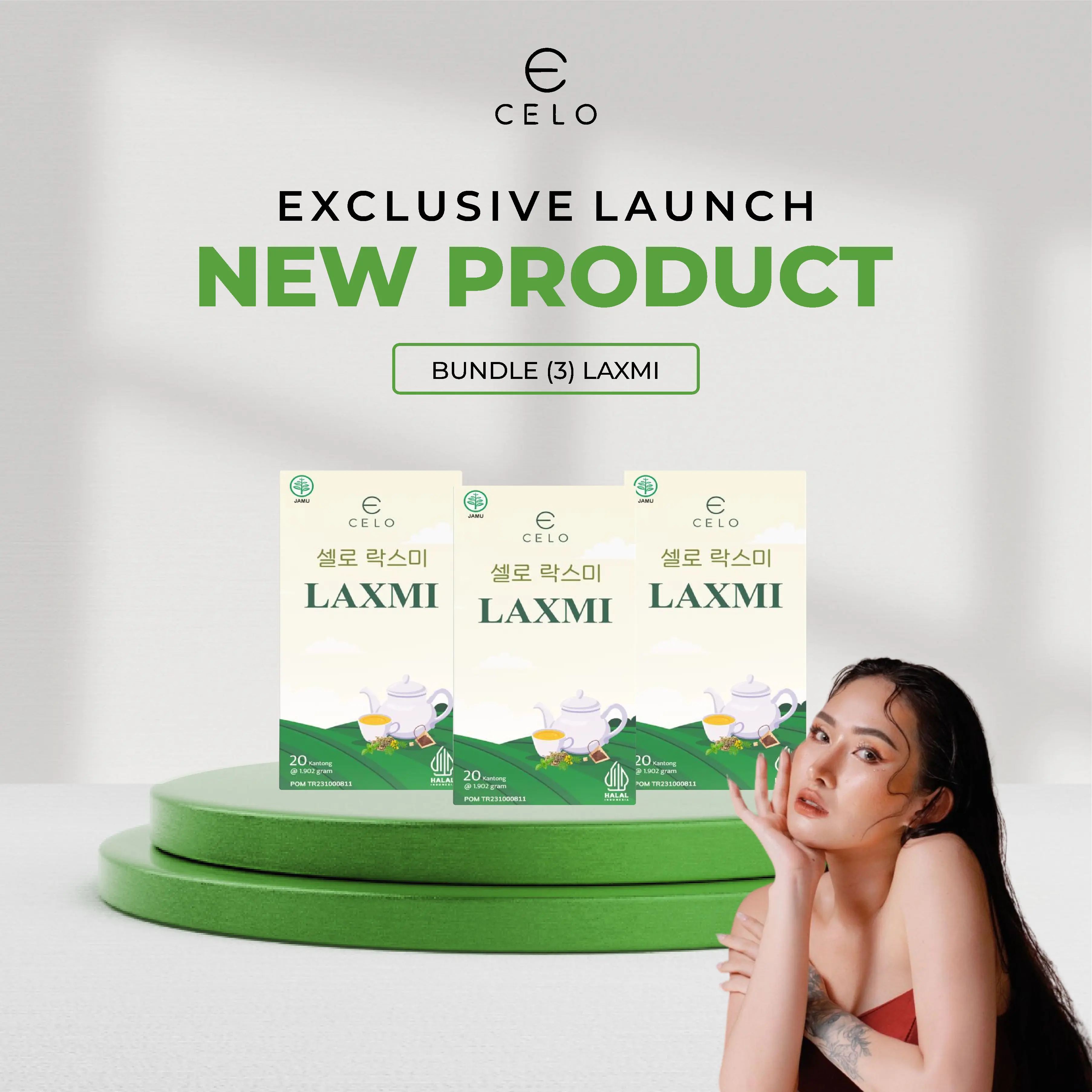 CELO BUNDLE (3) PREMIUM LAXMI TEA BPOM DAN HALAL