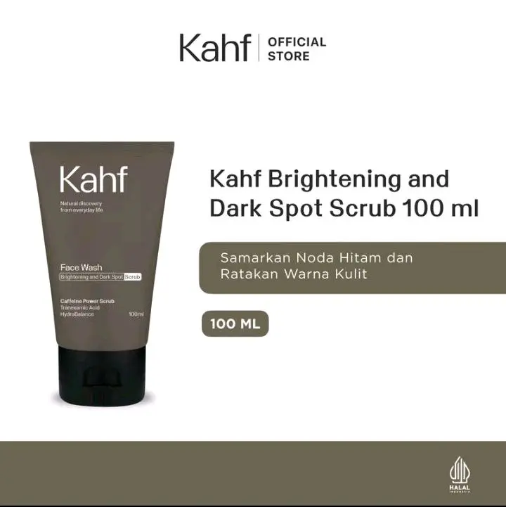 kafh brightening and anti darkspot scrub face wash 100ml darkspot Komedo