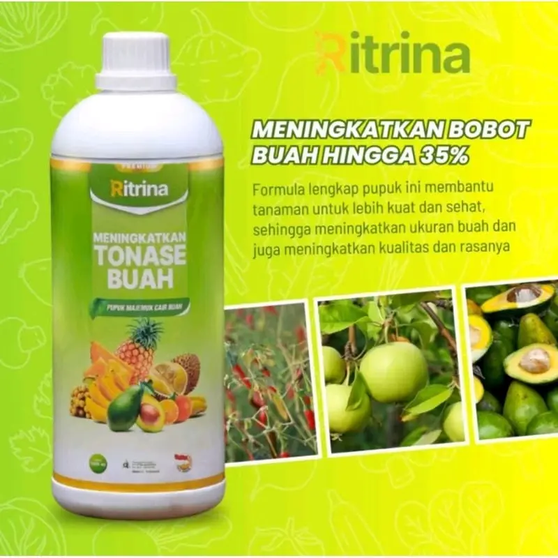 Ritrina 1 Liter  - Pupuk Cair Buah  Pelebat Tanaman Cabai Mangga Anggur Alpukat Jeruk Cabe 0