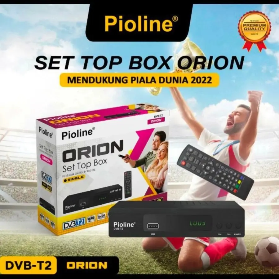 Set Top Box DVB-T2 Pioline Orion - Pemutar Saluran TV Digital