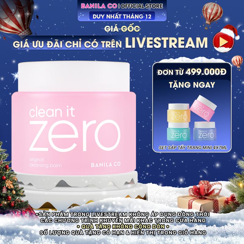 LIVE 180ml Sáp tẩy trang Banila Co Clean It Zero Cleansing Balm Original 180ml - Dành cho mọi loại da