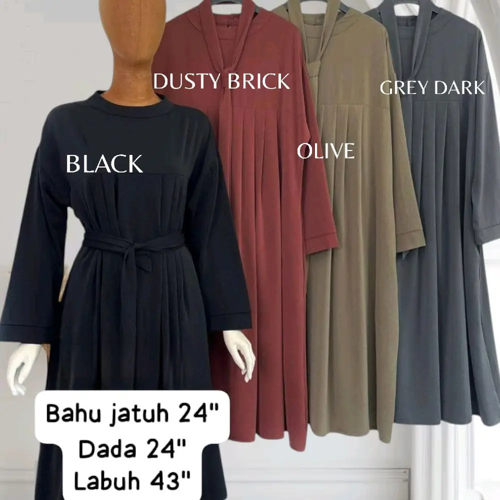 TINA Tunic Dress Pleated with pockets