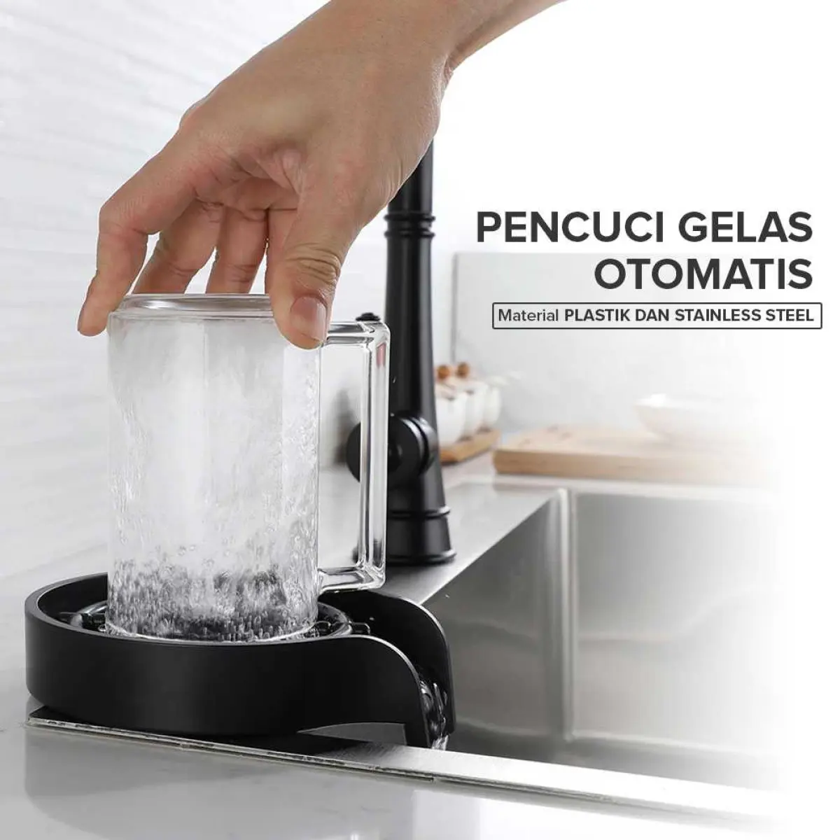 Pencuci Gelas Otomatis Automatic Glass Cup Rinser Washer KN005