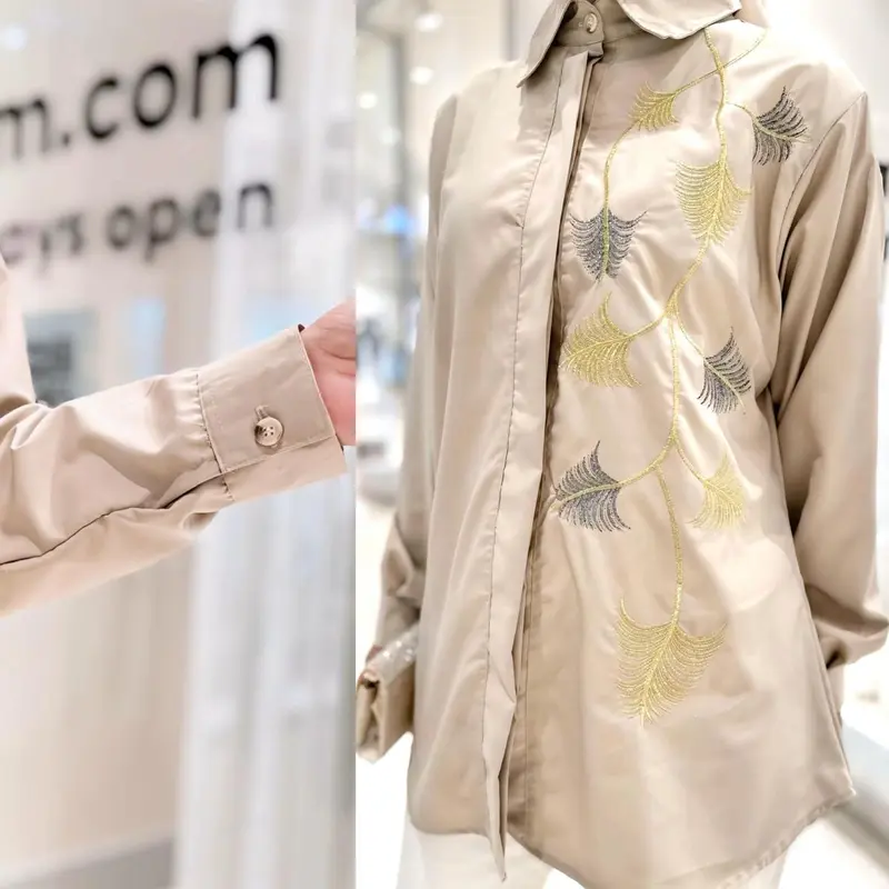 Munly - Kemeja Afifah Bahan Superfine Oversize 7