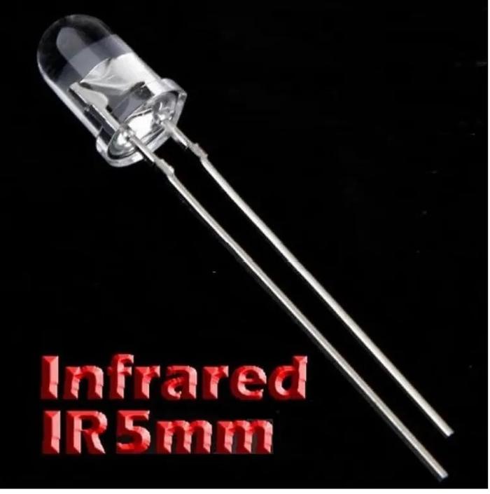 Gambar LED Infrared IR 5mm Pemancar Sinar Cahaya Infra Merah Emitter dari Toko Sinar Teknik Kota Serang Tokopedia