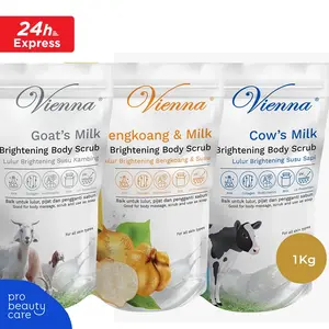Vienna -  Body Scrub Lulur Badan Goats Milk & Bengkoang REFILL (1kg)