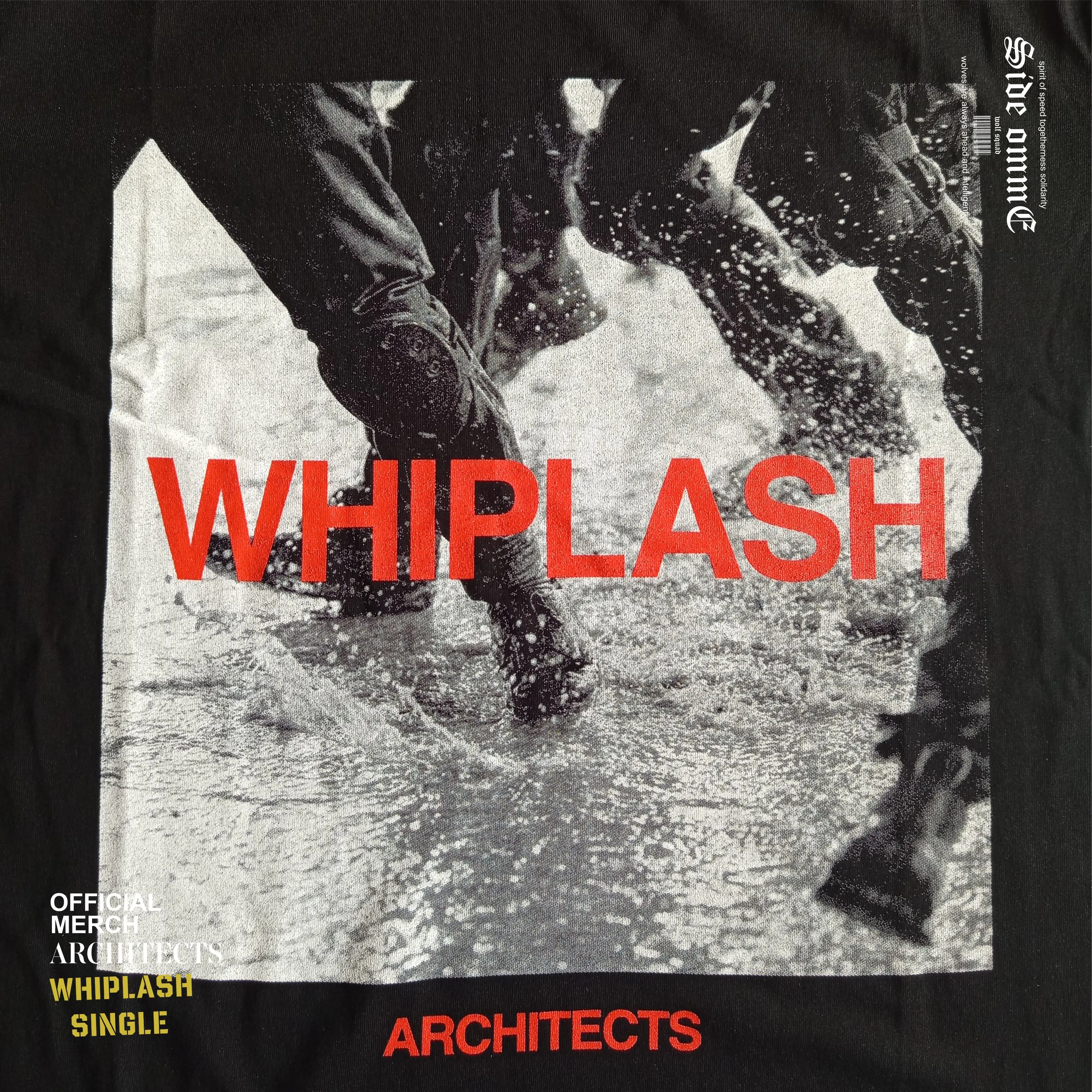 Architects Kaos Band Original (Whiplash Single Black Tshirt)