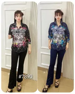 TOS setelan oneset wanita dewasa|| crt  1525 - set jelita & celana cutbray( produk lokal ) #setelan baju celana wanita panjang dewasa remaja oversize #tiktokshop #outfit #oneset #cucigudang Lengan  Setelan Kulot  Atasan Motif