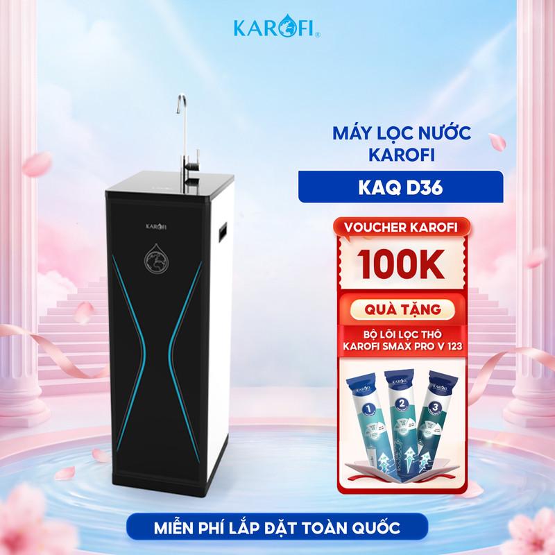 Máy lọc nước RO Mỹ 10 lõi Karofi KAQ-D36 RO - Giao trước lắp sau miễn phí toàn quốc