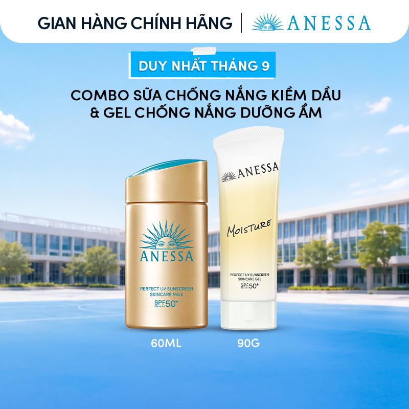 Bộ đôi Kem chống nắng dạng sữa dưỡng da bảo vệ hoàn hảo Anessa Perfect UV…