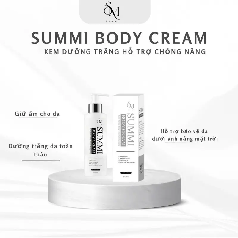 Kem body summi (hỗ trợ làm sáng da)