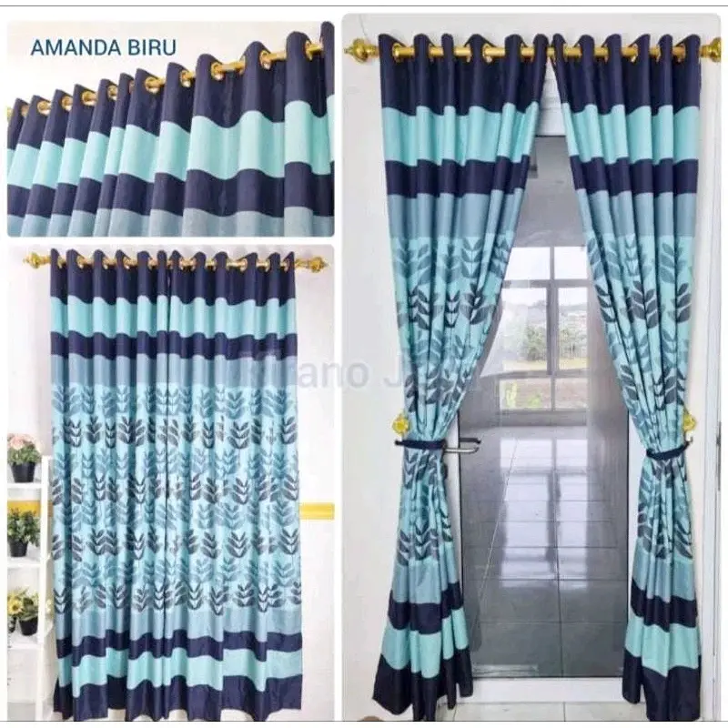 Gorden Smokring 12 Ring Free Tali Untuk Jendela Dan Pintu Panjang 220 Lebar 110 Bahan POLY MICRO 4